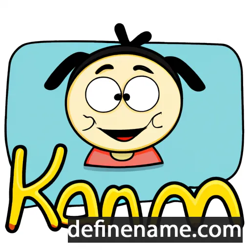 cartoon of the name Kani