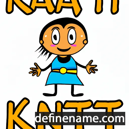 cartoon of the name Kanti