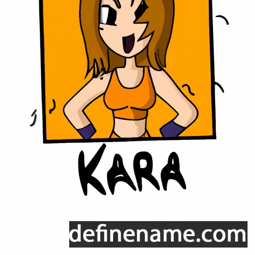 cartoon of the name Kara