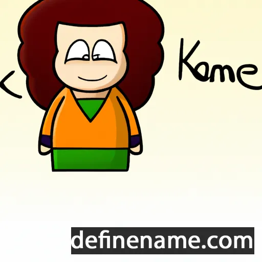 cartoon of the name Karme