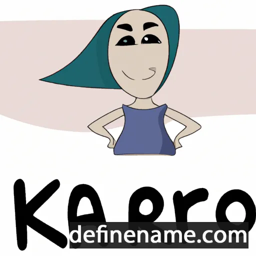 cartoon of the name Karo