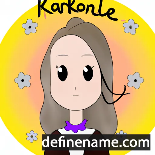 Karolīne cartoon