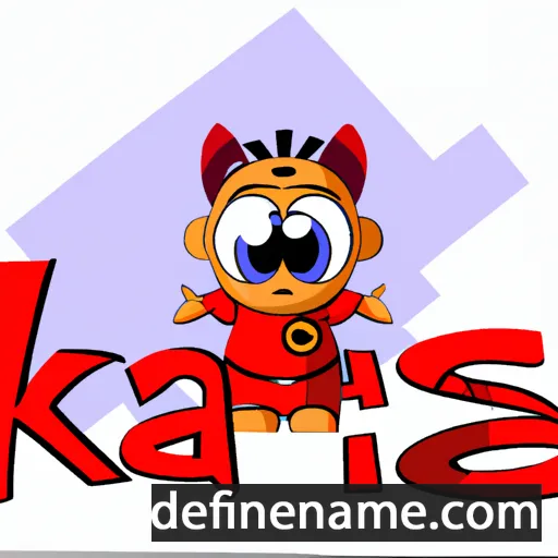 cartoon of the name Kasi