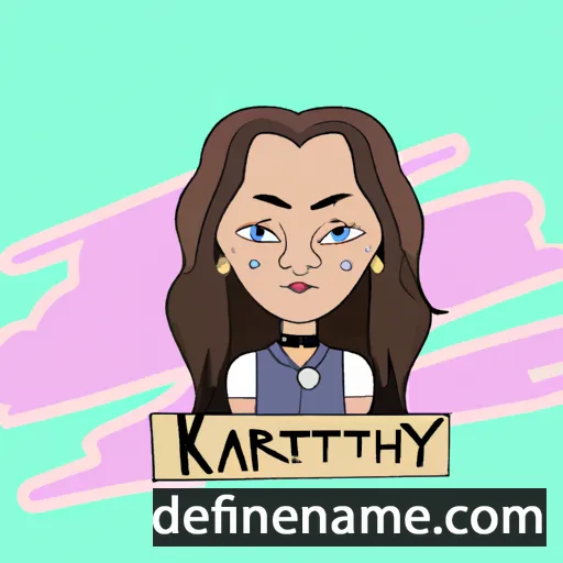 cartoon of the name Kateryn