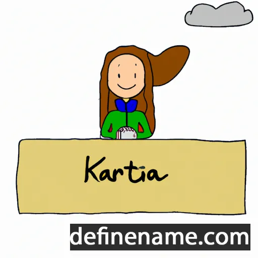 cartoon of the name Katrina