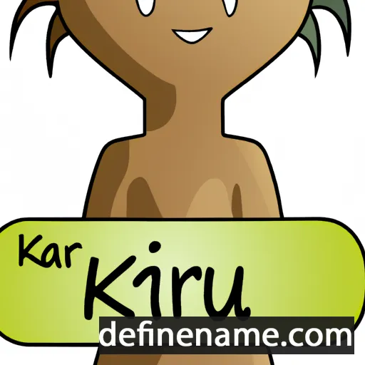 cartoon of the name Kauri