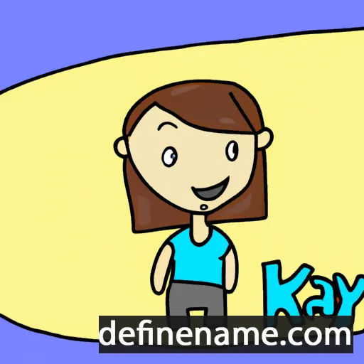 cartoon of the name Kay