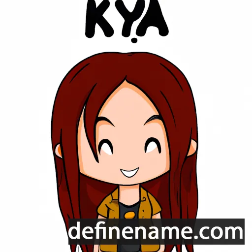 cartoon of the name Kaya