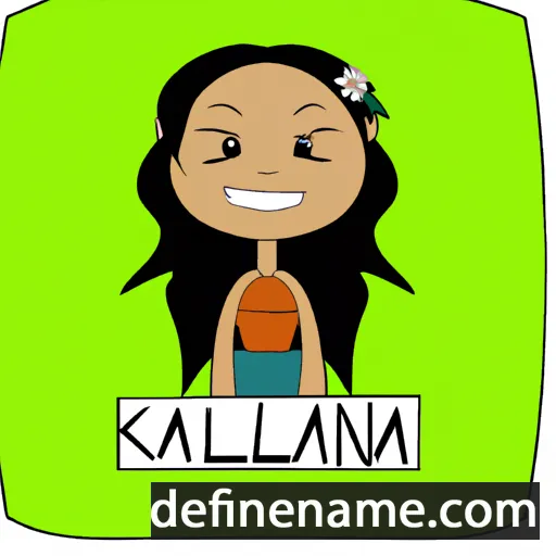 Kealani cartoon